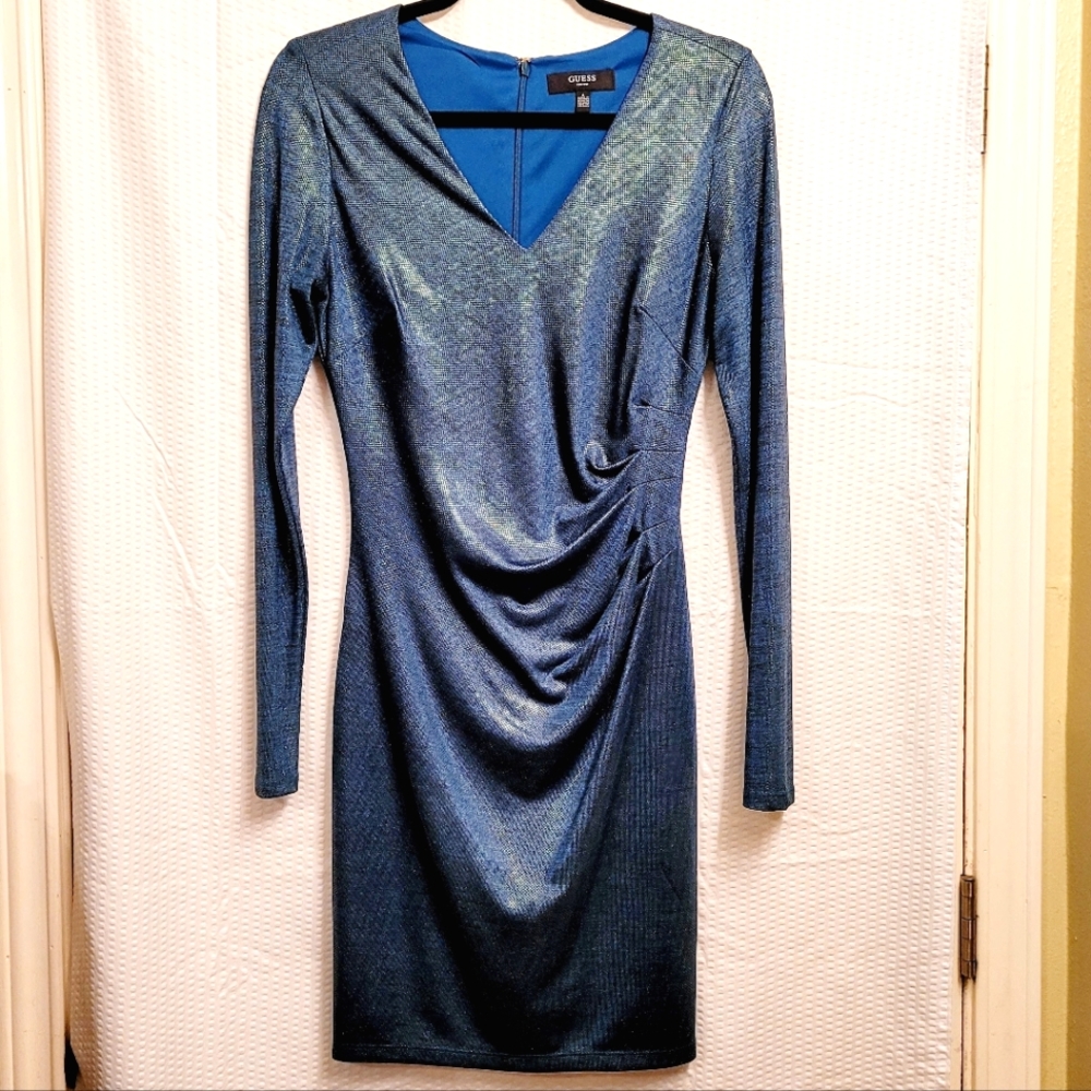 Elegant Shimmer Silhouette Dress by Guess